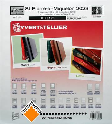 Jeu St Pierre et Miquelon SC 2023 Yvert et Tellier 138286