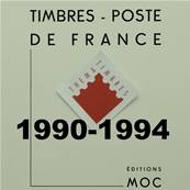 Feuilles France de 1990  1994 avec pochettes MOC MC15/6 315491