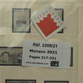 Feuilles mise  jour Monaco 2021 SAFE DUAL 2208-21