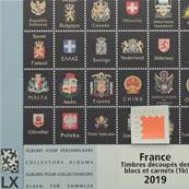 Feuilles 1b Luxe timbres dcoups blocs carnets France 2019 DAVO 53759