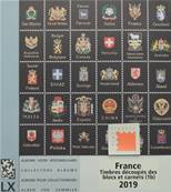 Feuilles 1b Luxe timbres découpés blocs carnets France 2019 DAVO 53759