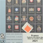 Feuilles 1b Luxe timbres dcoups blocs carnets France 2021 DAVO 53751