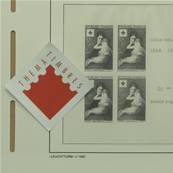 Feuilles Carnets Croix Rouge 1952  1983 SF Leuchtturm 15CRSF 302427