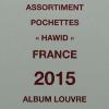 Jeu de pochettes pour feuilles France 2015 Album Louvre Edition Ceres HBA15