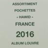 Jeu de pochettes pour feuilles France 2016 Album Louvre Edition Ceres HBA16
