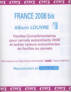 Feuilles complementaires timbres autocollants 2008 Louvre Standard Edition Ceres