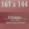 8 pochettes 161 mm x 144 mm fond noir double soudure Yvert et Tellier 19241