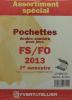 Assortiment pochettes 2e semestre 2013 pour Futura FS FO Yvert et Tellier 20711