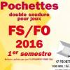 Pochettes 1er semestre 2016 pour Futura FS FO Yvert et Tellier 23710