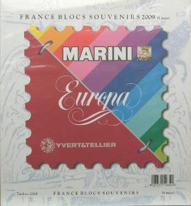 Jeu Blocs Souvenirs France 2009 Yvert et Tellier Marini 800901