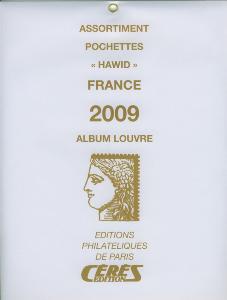 Jeu de pochettes pour feuilles France 2009 Album Louvre Edition Ceres