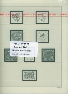 Feuilles France Autocollants 2007 SAFE DUAL 2137/07TA