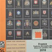 Feuilles standard ST-LX 1B timbres découpés blocs carnets France 2018 DAVO