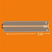 25 bandes ID double soudure fond noir 210 x 36 mm ID1036