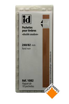 10 bandes Hawid double soudure fond noir 235 x 82 mm ID1082 HA23582