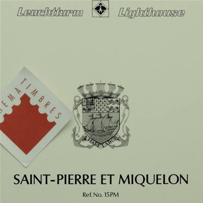 Feuilles SPM 1958 à 1976 pochettes SF Leuchtturm 15PM/1SF 319824
