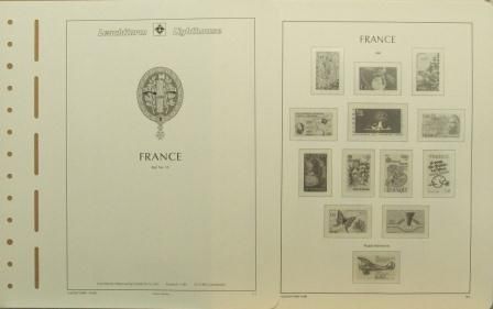 Feuilles France 1980 à 1985 pochettes SF Leuchtturm 15/5SF 309458
