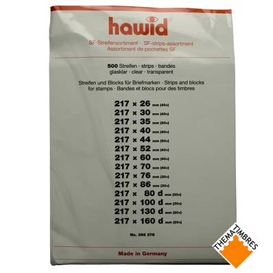 assortiment 500 bandes transparentes Hawid Leuchtturm 366378