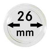 10 Capsules 26 mm pour pieces 2 euros LINDNER 2250026P