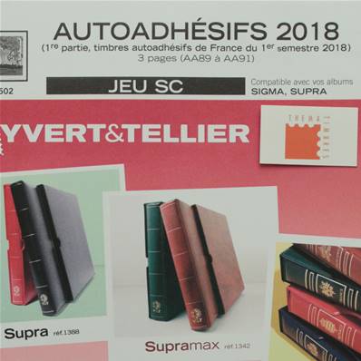 Jeu France SC 2018 1er semestre Autoadhésifs Yvert 132372