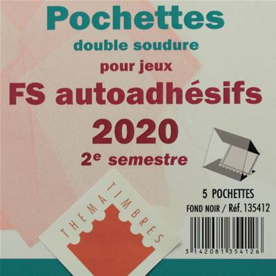 Pochettes 2e sem 2020 Futura FS autoadhesifs Yvert & Tellier 135412