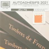 Jeu France Futura FS 2021 1er sem. Autoadhsifs Yvert 135884