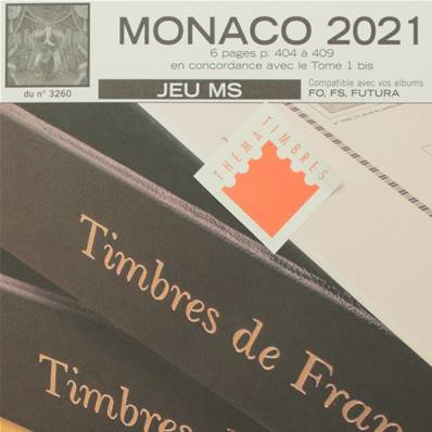 Jeu Monaco Futura MS 2021 Yvert et Tellier 136140