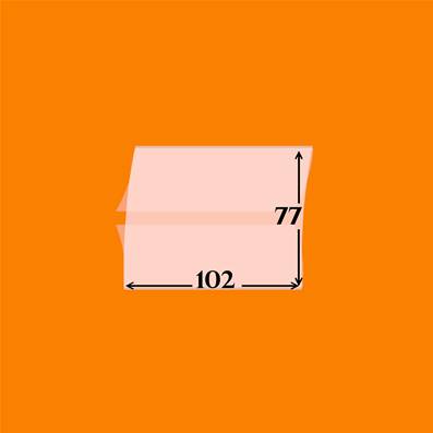 10 pochettes 102 x 77 double soudure fond transparent YT191028