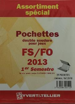 Assortiment pochettes 1er semestre 2013 pour Futura FS FO Yvert et Tellier 20710