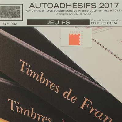 Jeu France Futura FS 2017 2e sem. Autoadhésifs Yvert et Tellier 770014