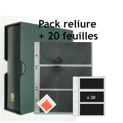 Album galion vert et 20 feuilles pour 3 Billets Yvert et Tellier 92823