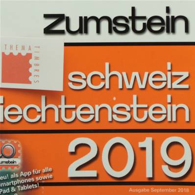 Catalogue des Timbres de Suisse et du Liechtenstein 2019 Zumstein