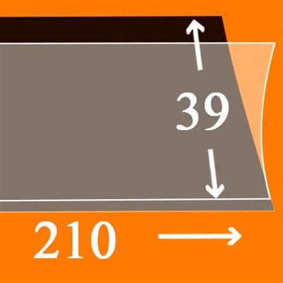 25 bandes Hawid simple soudure fond noir 210 x 39 mm HA1039 302045