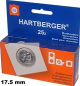 boite de 25 tuis carton HB autocollants 17.5 mm Hartberger 8320175 1645