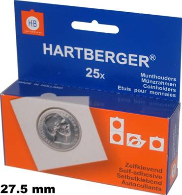 boite de 25 étuis carton HB autocollants 27.5 mm Hartberger 8320275 1655