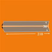25 bandes ID double soudure fond noir 210 x 36 mm ID1036