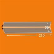 25 bandes ID double soudure fond noir 210 x 36 mm ID1036