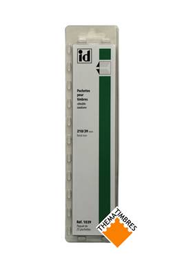 25 bandes ID double soudure fond noir 210 x 39 mm ID1039