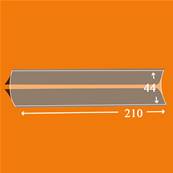 25 bandes Hawid double soudure fond noir 210 x 44 mm ID1044