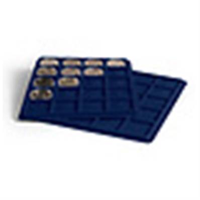 2 plateaux 20 cases carrés 41 mm TAB S bleu Leuchtturm 318864