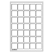 2 plateaux 35 cases carrés 39 mm TAB bleu Leuchtturm 331597