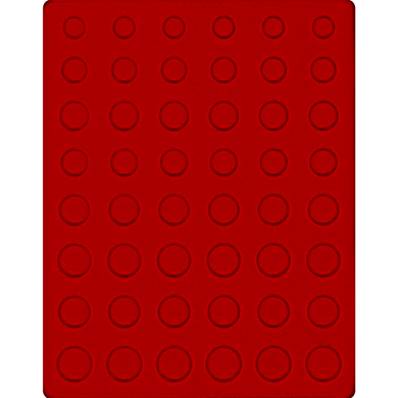 plateau rouge vif pour medailler LINDNER  2506E