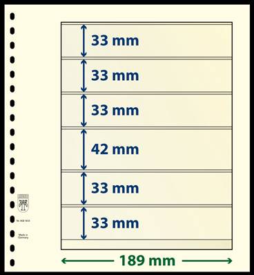 10 feuilles neutres LINDNER T 802603P