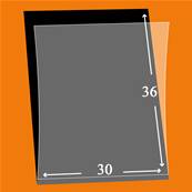50 pochettes Lindner simple soudure fond noir 30 x 36 mm HA6059