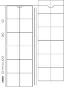 5 feuilles 24 cases 34 mm Noir Multi collect Lindner MU24