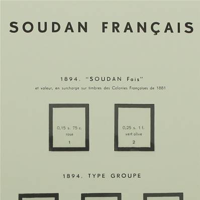 SOUDAN 1894-1943 avec pochettes MOC 307059