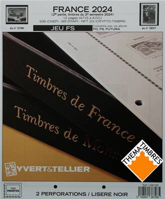 Jeu France Futura FS 2024 2e semestre Yvert et Tellier 138728