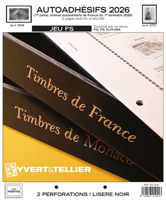 Jeu France Futura FS 2026 1er sem. Autoadhésifs Yvert 301241