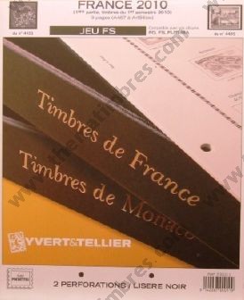Jeu France Futura FS 2010 1er semestre Yvert et Tellier 700011