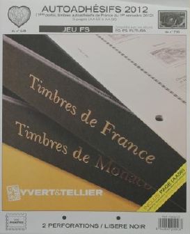 Jeu France Futura FS 2012 1er semestre Autoadhésifs Yvert et Tellier 720013